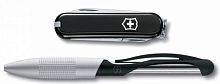 Военный нож Victorinox Подарочный набор 4.4343.2 нож 0.6223.3 + ручка Cabrio ручка с синими чернилами черный